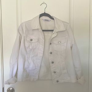 White denim jacket